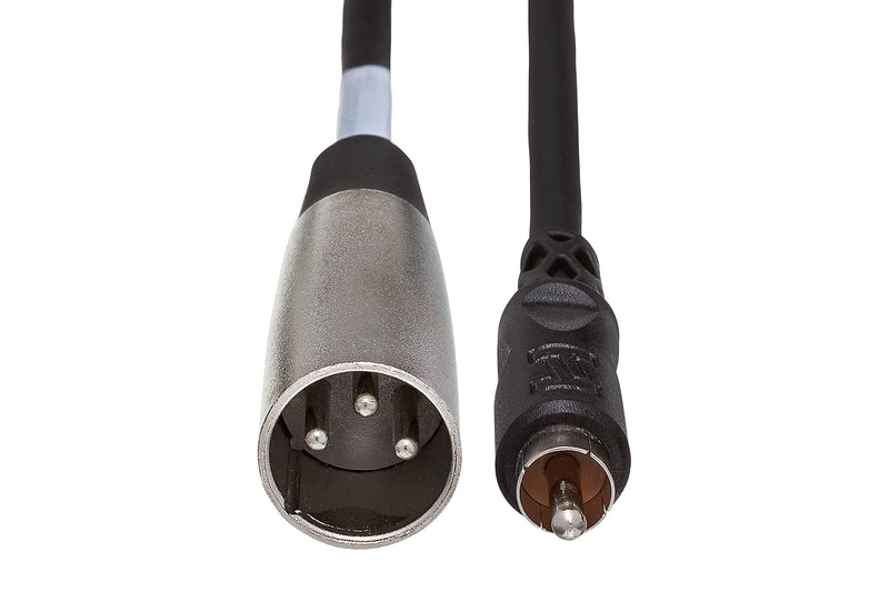 Hosa XRM-105 RCA to XLR3M Unbalanced Interconnect Cable, 5 Feet,Black