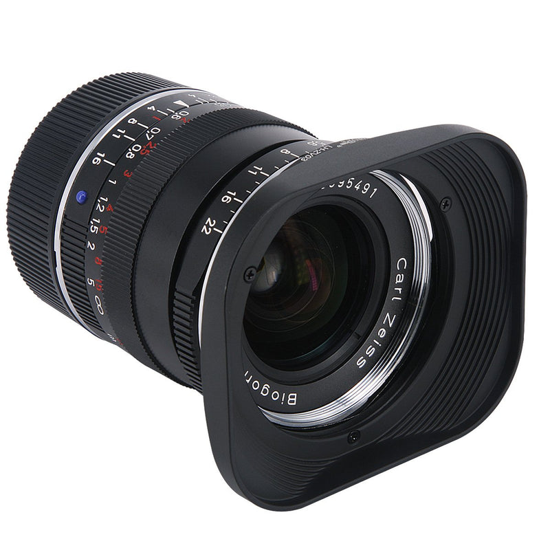 [AUSTRALIA] - Haoge LH-ZV03 Square Metal Lens Hood for Carl Zeiss Distagon T 2.8/21 21mm f/2.8 ZM, C Biogon T 4.5/21 21mm f/4.5 ZM, 2.8/25 25mm f/2.8 ZM, 2.8/28 28mm f/2.8 ZM, C Sonnar T 1.5/50 50mm f/1.5 ZM Lens Square - Black 