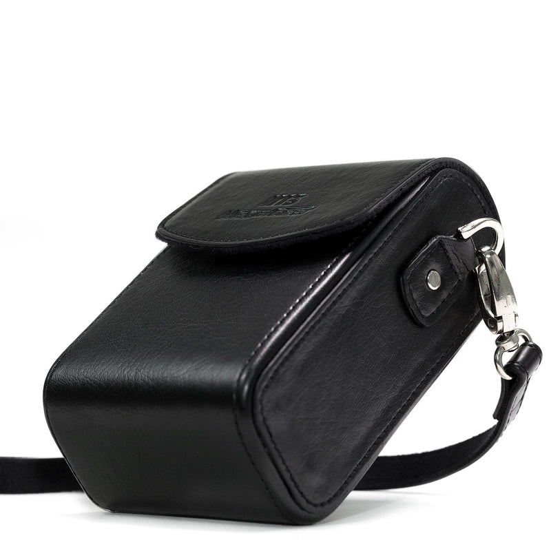 MegaGear Protective Black Leather Camera Case, Bag for for DSC-RX100 V, Panasonic Lumix DMC-ZS45, DMC-ZS50, Nikon Coolpix P340 Fix Lens, Canon PowerShot S120, Nikon Coolpix L28, DMC-TZ57, DMC-TZ70