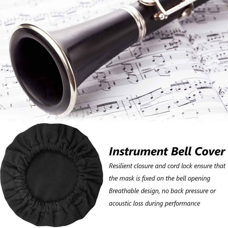 Snowki 2Pcs Reusable Music Instrument Bell Cover - 3' Thickening Trumpet cover for Clarinet,Oboe Bell Cover 3in