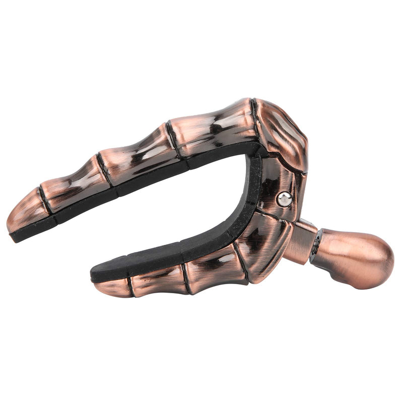 Guitar Capo, Adjustable Tightness Skull Guitar Capo Guitar Clamp Guitar Kapo Guitar Tuning Clamp Folk for Folk Acoustic Guitar Ukulele(Bronze) Bronze