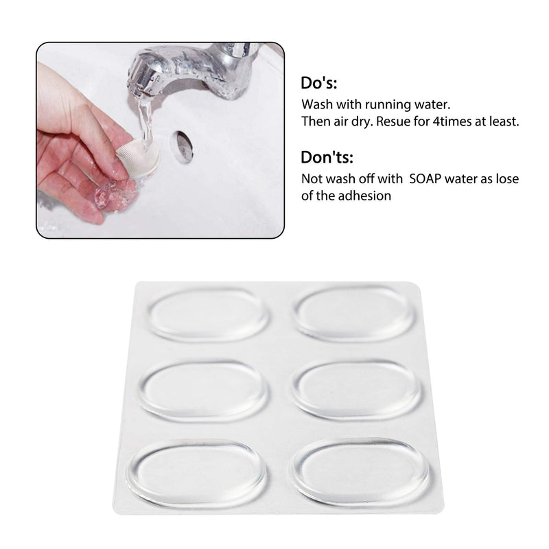 Drum Dampeners, Clear 12 Pieces, Drum Gel Pads, Non-toxic Gel, Drum Damper with Plastic Case and Cleaning Coth