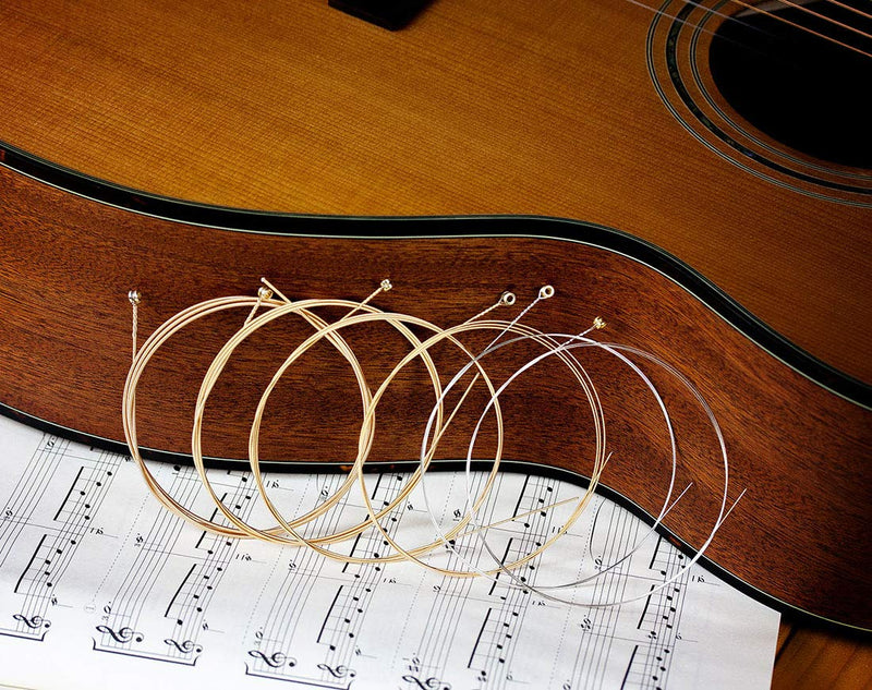 Adagio 2 SETS Premium Antirust Acoustic Guitar Strings 10-47 + FREE Chord & Scale Chart