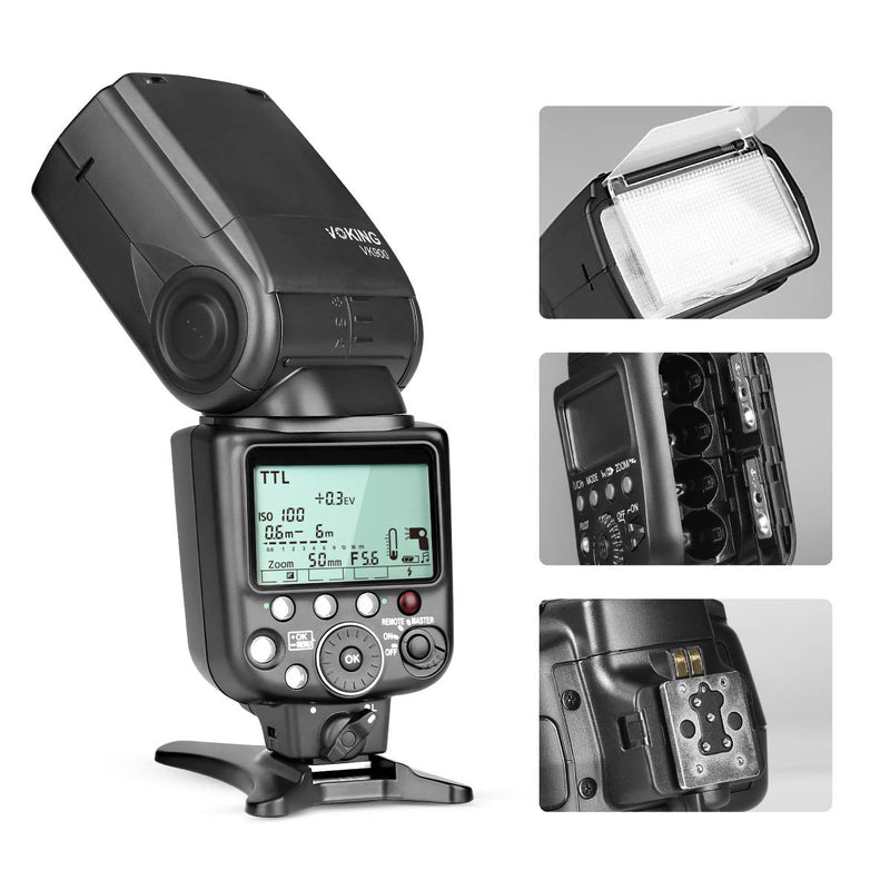 Voking V900 Master TTL Speedlite Flash for D3400 D3300 D3200 D5600 D850 D750 D7200 D5300 D5500 D500 D7100 D3100 D3500 etc