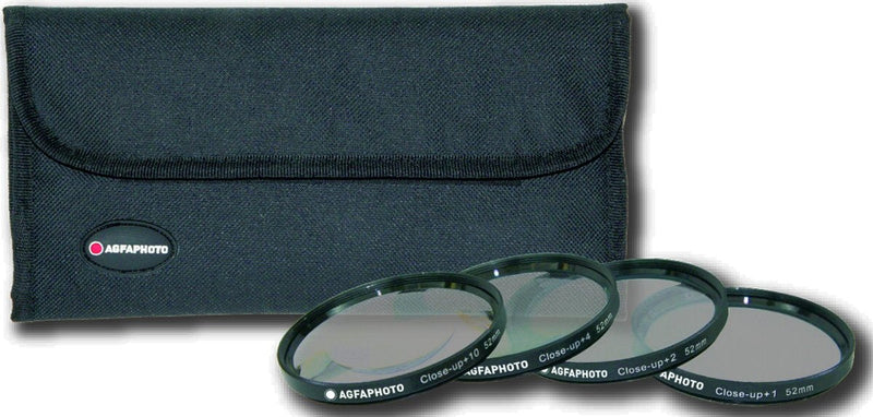 AGFA 4-Piece Close-Up Macro Multi Coated Filter Kit 52mm (+1+2+4+10) APCUF452 Multi Coated 52mm