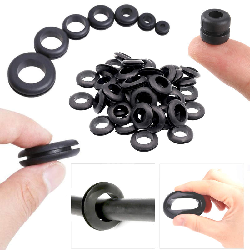 125Pcs Rubber Grommets,Grommet for Wiring Gasket,Automotive,Firewall Hole