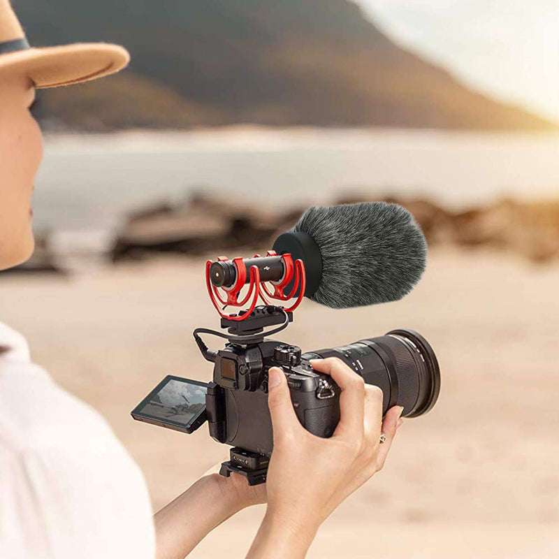 [AUSTRALIA] - NTG Furry Microphone Windmuff - Windscreen/WindShield for Rode VideoMic NTG and Microphones with Maximum Slot Length of 100mm (3.9") and Diameter of 18-24mm by YOUSHARES (Shag, Gray) 