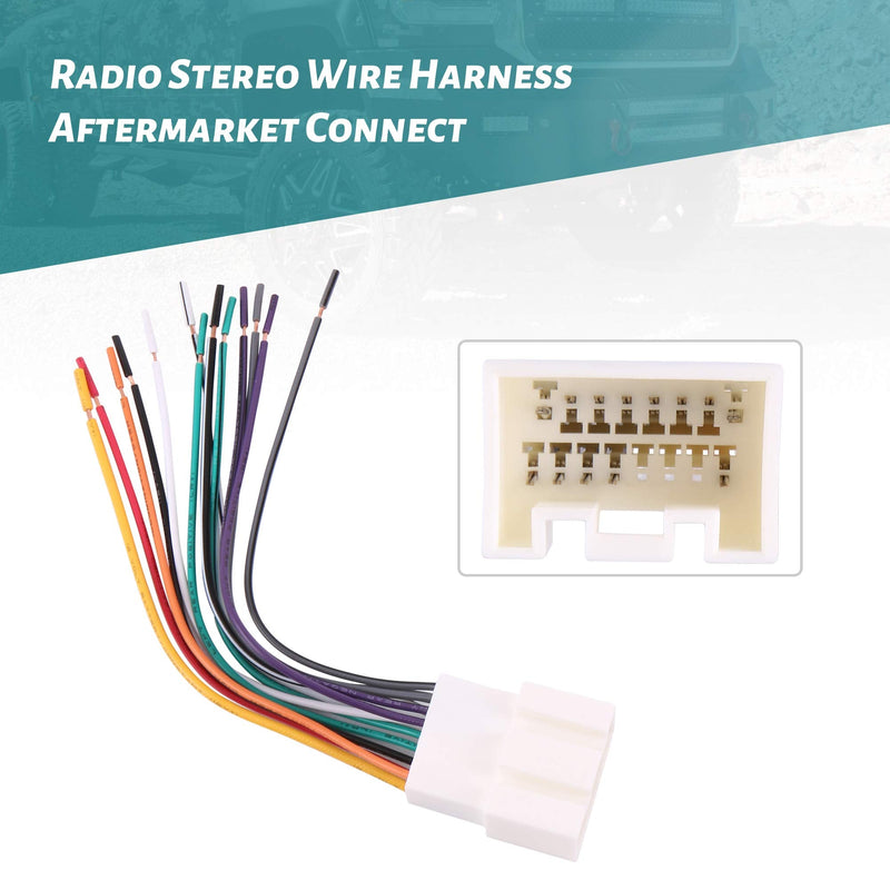 [AUSTRALIA] - BASIKER Fit for 1998-2009 Ford Vehicles Wiring Harness to Connect Aftermarket Stereo Radio Receiver… Fit for 1998 to 2009 Ford 