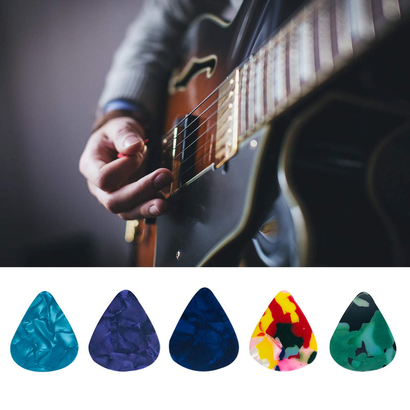 FANGULU 13PCS Guitar Slide Set, Stainless Steel Slide×1PCS, Glass Slide×3PCS, Guitar Picks×5PCS, Finger Picks×4PCS