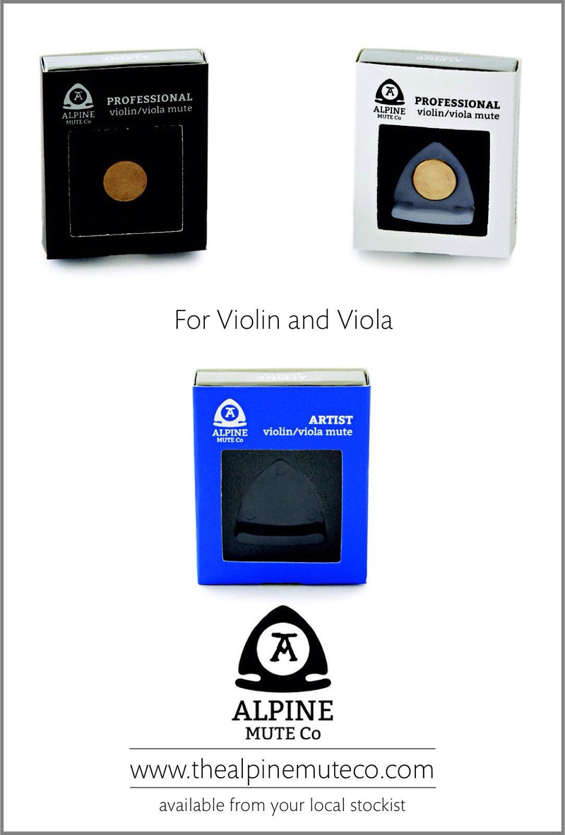 Professional Model Menuhin Shield Type Violin Viola Mute (White)