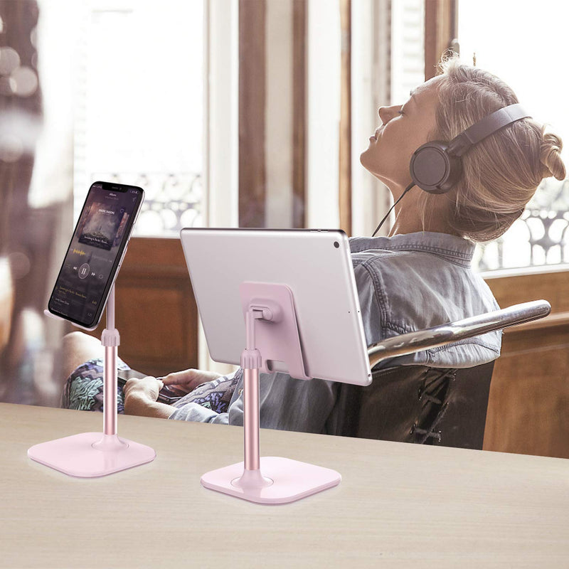 [AUSTRALIA] - Cell Phone Stand,Doboli Phone Stand for Desk,Phone Holder Stand Compatible with iPhone and All Mobile Phones Tablet Pink rose gold pink 