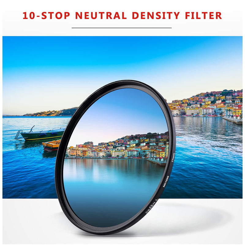 [AUSTRALIA] - GREEN.L 77mm ND1000 Filter Slim Neutral Density ND Filter Optical Glass 10 Stop 