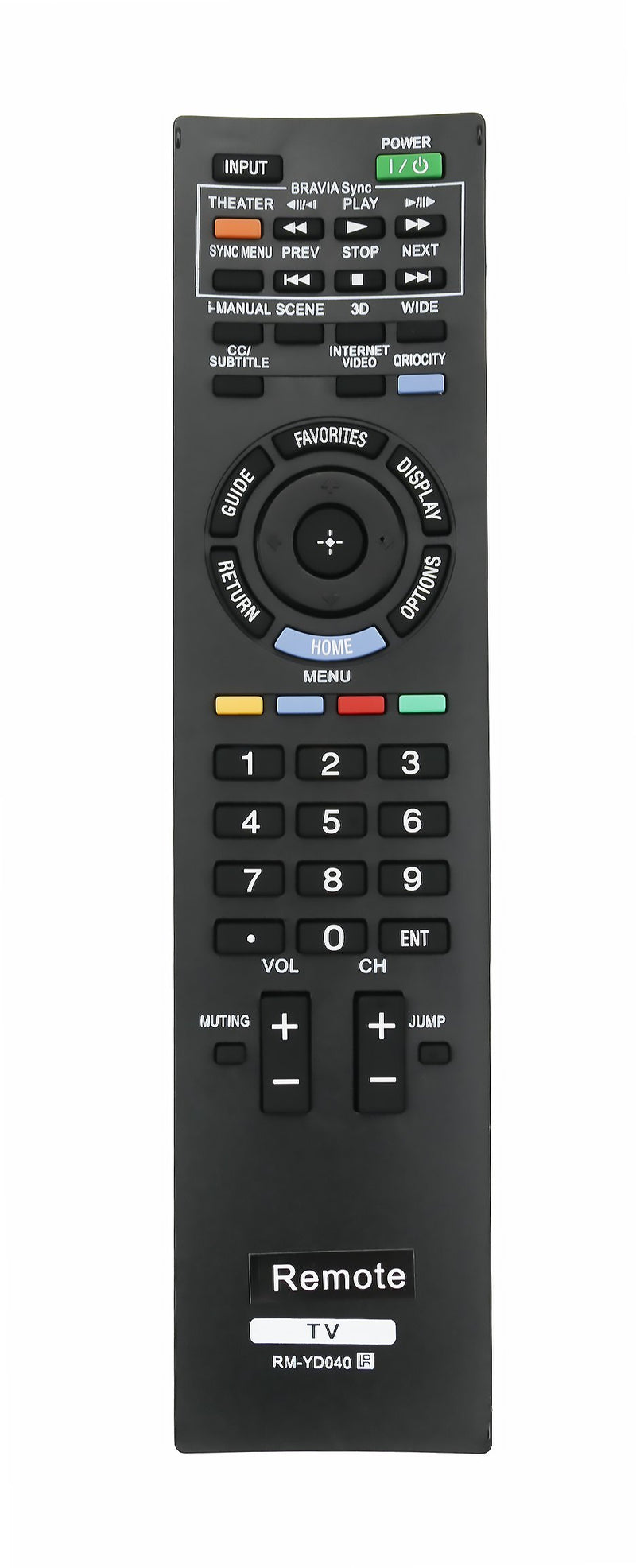 New RM-YD040 Replaced Remote fit for Sony TV KDL-46HX800 KDL-40HX800 KDL-55HX800 KDL32EX500 KDL55HX729 KDL40EX723 KDL55EX720 KDL40EX500 KDL-55EX720 3D HDTV LED TV