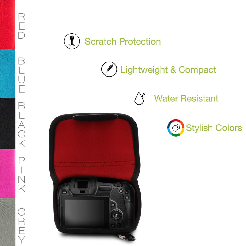 [AUSTRALIA] - MegaGear MG1556 Ultra Light Neoprene Camera Case Compatible with Canon EOS Ra, RP, R (24-105mm) - Black, One Size 