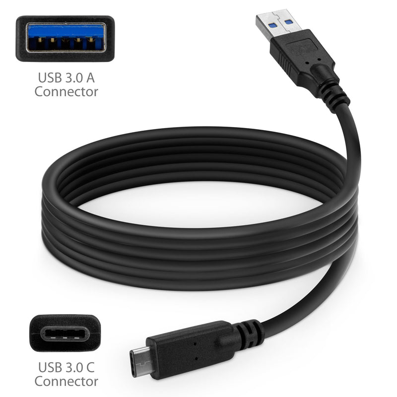 Cable for GoPro Hero8 Black (Cable by BoxWave) - DirectSync - USB 3.0 A to USB 3.1 Type C, USB C Charge and Sync Cable for GoPro Hero8 Black - 6ft - Black USB Cable