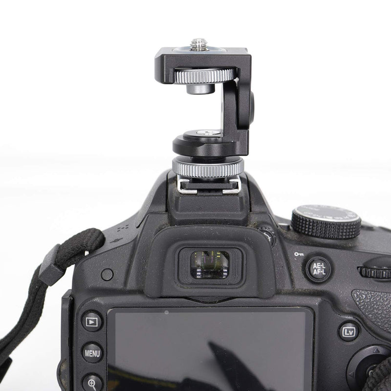 koolehaoda Multi-Function Monitor Hot Shoe Stand Adjustable Damping Head Mount with a Base for DSLR Camera Video Monitor Flash, LED Lights (Hot Shoe Stand)