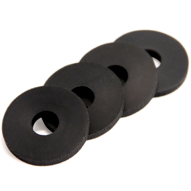 Stay Put Strap Locks - Premium Silicone Rubber Guitar Strap Blocks (4, Black) 4