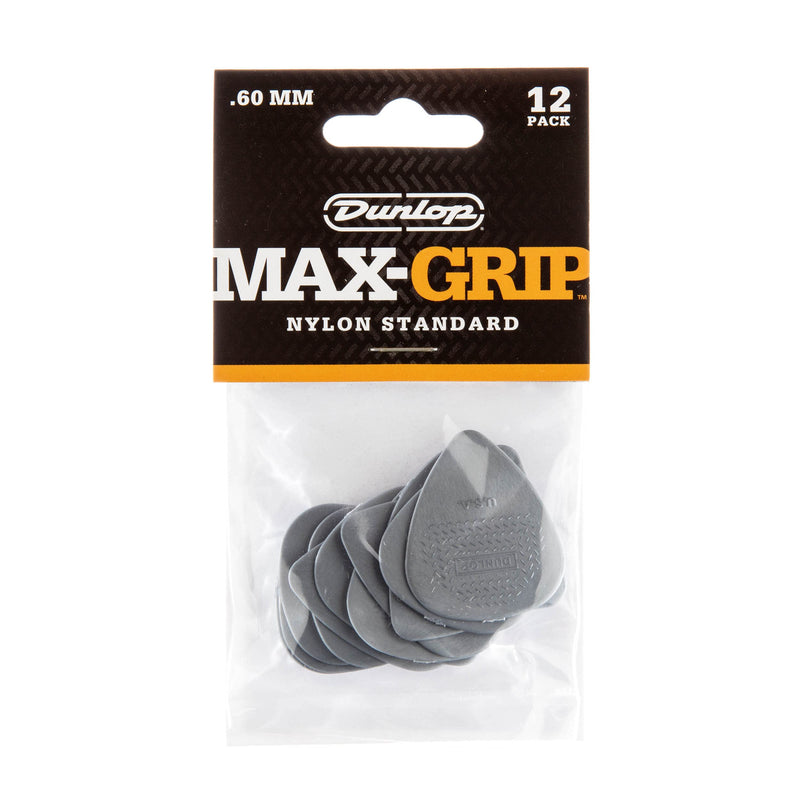 Dunlop 449P.60 Max-Grip Nylon Standard, Light Gray, .60mm, 12/Player's Pack 12 Pack