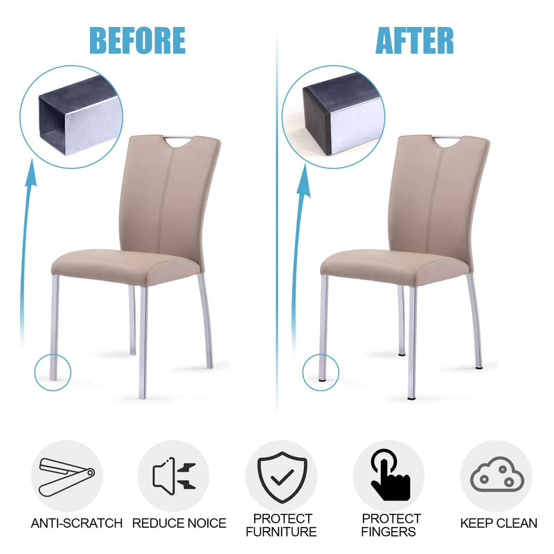 100Pack 1inch Square Tube End Caps, Black Square Plastic Plug Durable Glide Insert Pipe Covers, Small Tubing Post End Caps for Square Tubing Chair Table Stool Leg, Furniture Legs Replacement Caps