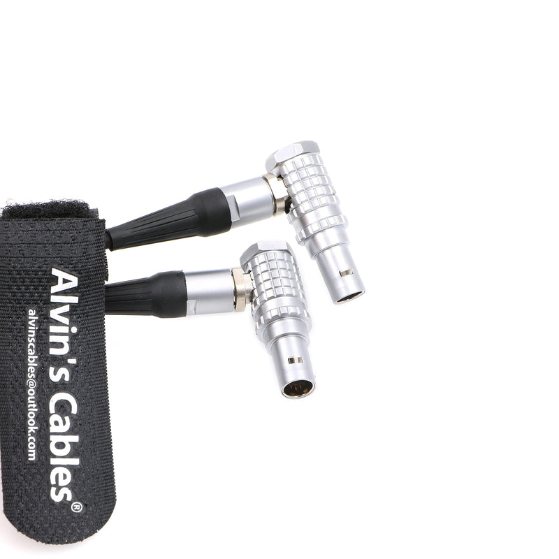 Alvin's Cables TIME Code Coiled Cable for Sound Devices ZAXCOM DENECKE XL-LL Roll Right Angle 5 Pin Male to Male double Right Angle 5 pin