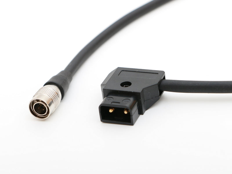 Male D-tap to 4pin Hirose Male Power Cable 1.6ft 50cm for ZAXCOM Sound Devices