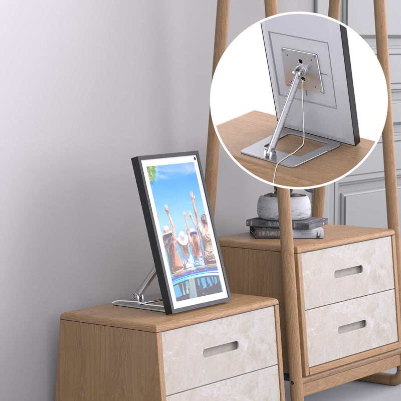 ITSHOM Mount for Show 15, Tilt 90° Up, Lift Device 9 Inches Up, Swivel 360° for Portrait or Landscape, Riser Show 15 Stand Holds up to 10lbs (Silver) silver