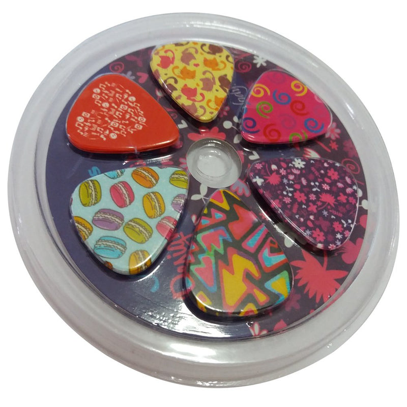 Unique Girly Guitar Picks for Girls Set 12-pack - Medium Size Celluloid - Best Gifts for Kids Teens Daughter Granddaughter Niece Women - Thanksgiving Christmas New Year Birthday Stocking Stuffers