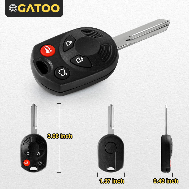 Key Fob Replacement Fit for Ford Edge Expedition Explorer Flex Fusion Mustang Taurus 2007 2008 2009 2010 2012 2012/ Lincoln Navigator Zephyr MKZ MKX MKS 2006-2010/ Mercury Milan 2006-2011,OUCD6000022