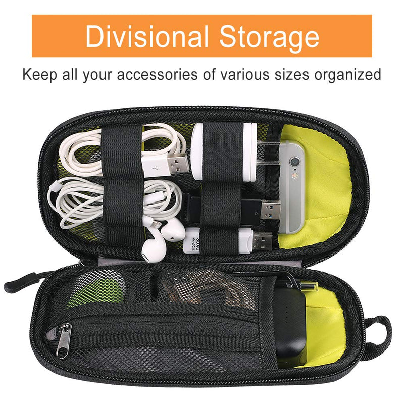 Twod Electronic Organizer Travel Universal Accessories Storage Bag Portable for Hard Drives, Cables, Memory Sticks, Charger, Phone, USB,SD Cards