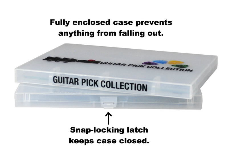 UniKeep Guitar Pick Collection Kit - Holds 225 Picks - Clear Case