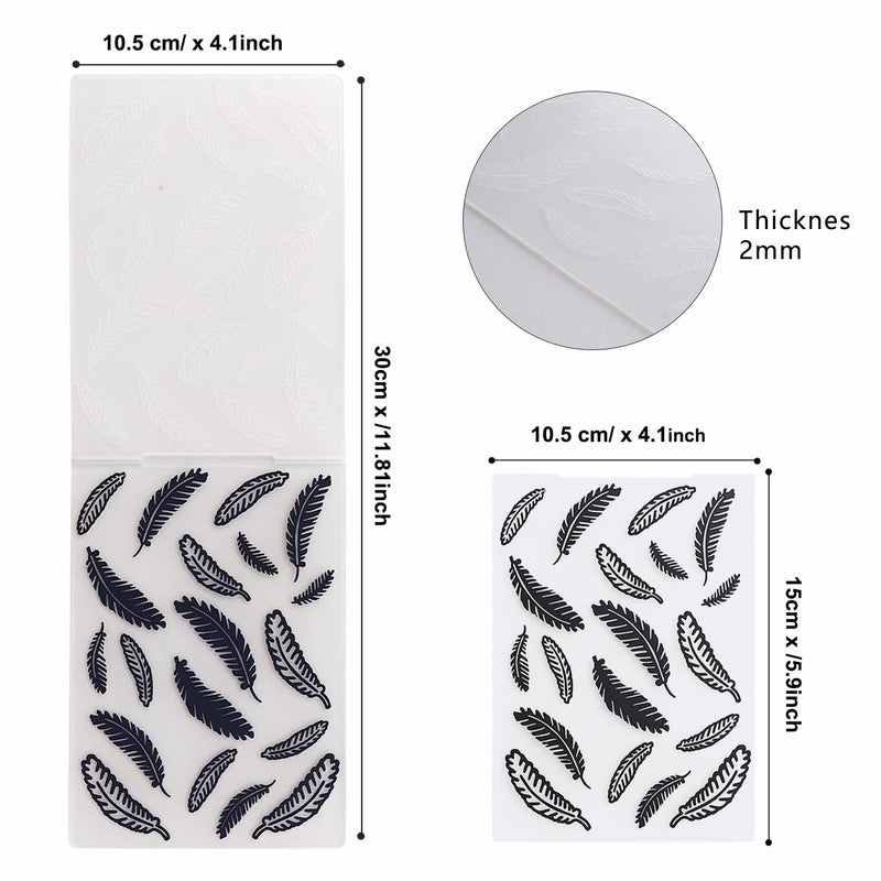 [AUSTRALIA] - 8 Pieces of Plastic Embossed Folders Stamp Fondant Cake Wedding Template Craft Card Making, Embossed Folder DIY Craft Photo Album Craft Decoration Handmade Scrapbook Flower Card Making Supplies Butterfly 