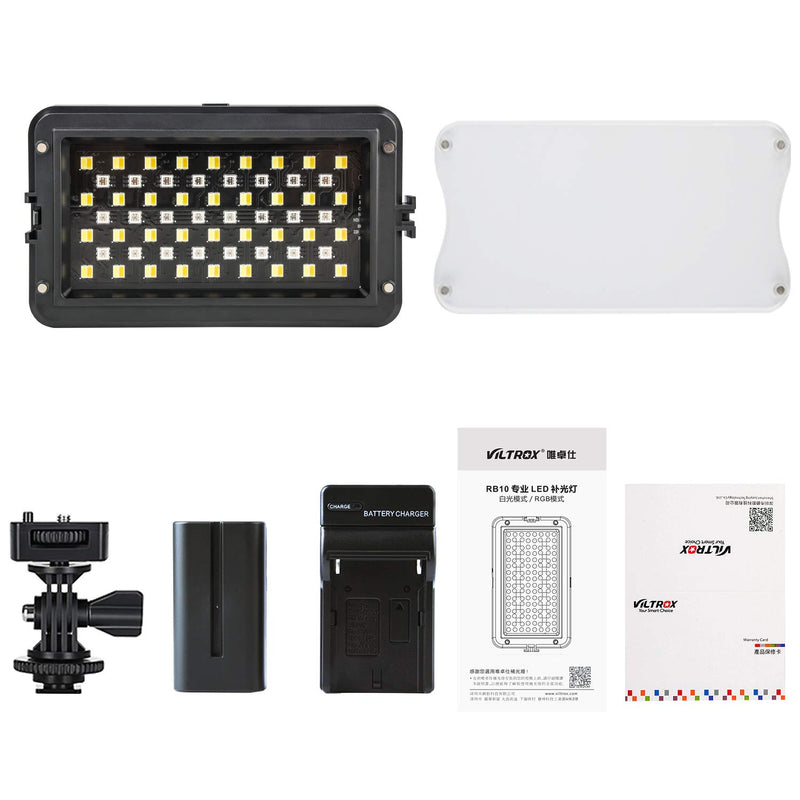 VILTROX RGB Led Video Light Kit CRI95+ Full Color Output Dimmable 3300K-5600K Bi-Color Video continous Photography Lighting Kit for Studio YouTube Portrait, with Rechargeable Battery & Charger