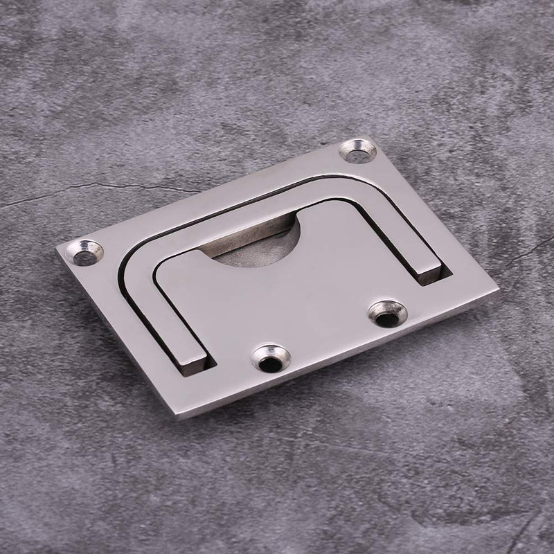 Flush Lift Handles Boat Hatch Pull Handle Stainless Steel Boat Hatch Door Handles Recessed Cabinet Lift Pull Handle for Marine Yacht