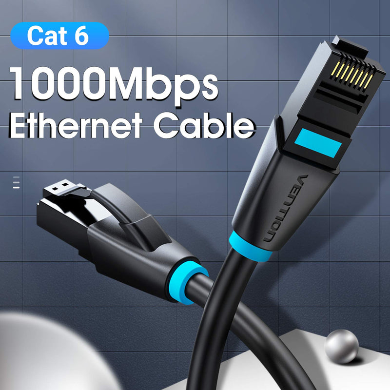 VENTION Cat 6 Ethernet Cable 3FT High Speed Cat6 Internet Network Patch Cord RJ45 Connector Professional LAN Cable Compatible for Router Gaming Modem PS4 PS5 Xbox