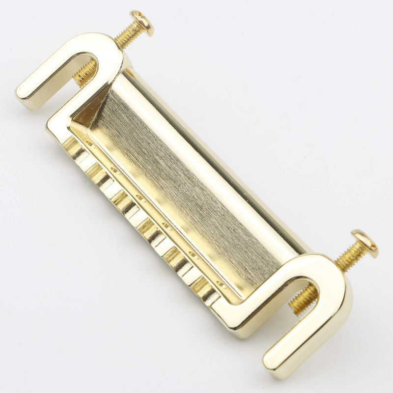 Unxuey Gold Electric Guitar LP Tune-O-Matic Wraparound Adjustable Bridge Studs 6 String Tailpiece for Les Paul Style