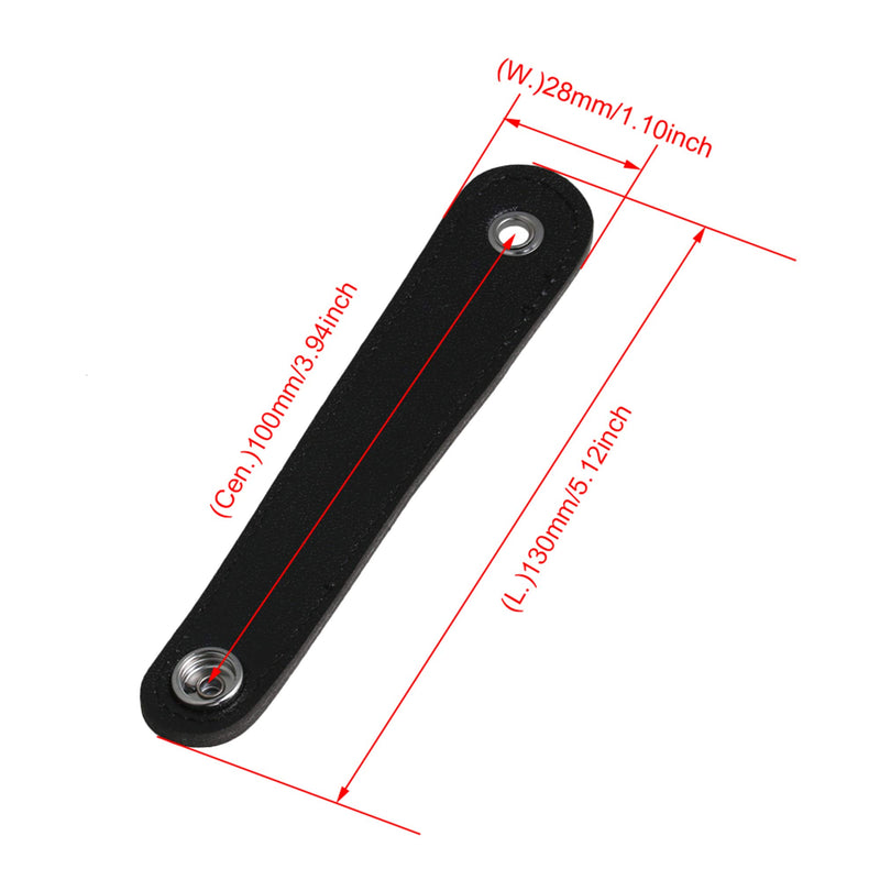 [AUSTRALIA] - Yibuy Black Bellows Straps with Buckles 10cm for Accordion Accordian Pack of 2 