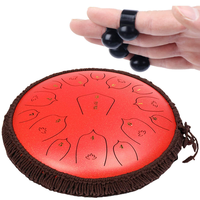 4 Sizes Steel Tongue Drum Finger Picks Drum Finger Sleeves Silicone Rubber Knocking Finger Sleeves Finger Picks Cover for Percussion Instrument