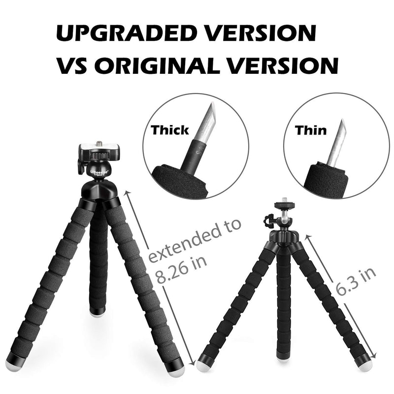 UBeesize Tripod S, Premium Flexible Phone Tripod with Wireless Remote, Mini Tripod Stand for Cameras/GoPros/Mobile Devices