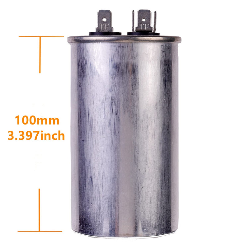 HUAREW 40 uF MFD ±5% 370V /450 V AC CBB65 AC Motor and Fan Starting Round Capacitor 40UF