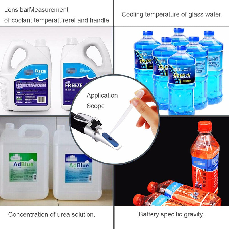 【The Best Deal】OriGlam 4-in-1 Car Adblue Urea Refractometer Battery Fluid Ethylene Propylene Glycol ATC