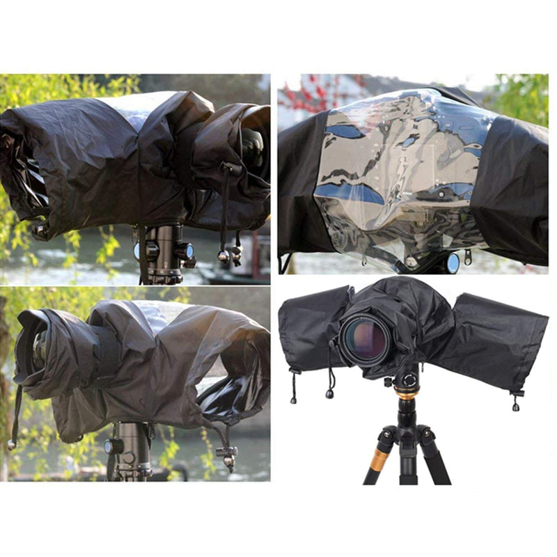 WANBY Professional Waterproof Soft Black DSLR Camera Rain Cover for All DSLR SLR Cameras