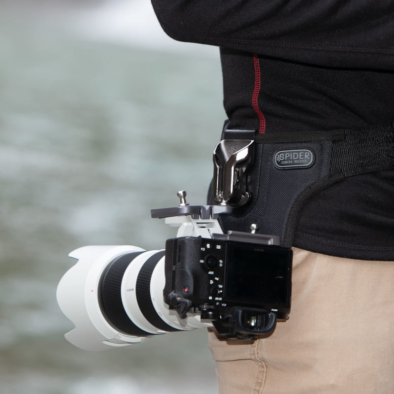 Spider Holster - SpiderPro Lens Collar Plate v2 - Easily Carry a Camera with Long Lens on Your Spider Holster! - Compatible with Canon, Sony, Nikon, Fujifilm