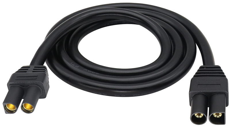 HCFeng EC5 Extension Cable 14AWG EC5 Male to EC5 Female Connector Extension Cable ADS-018 EC5 Male to EC5 Female Extension Cord for RC ESC LI-PO Battery [black-1m/3.3ft]