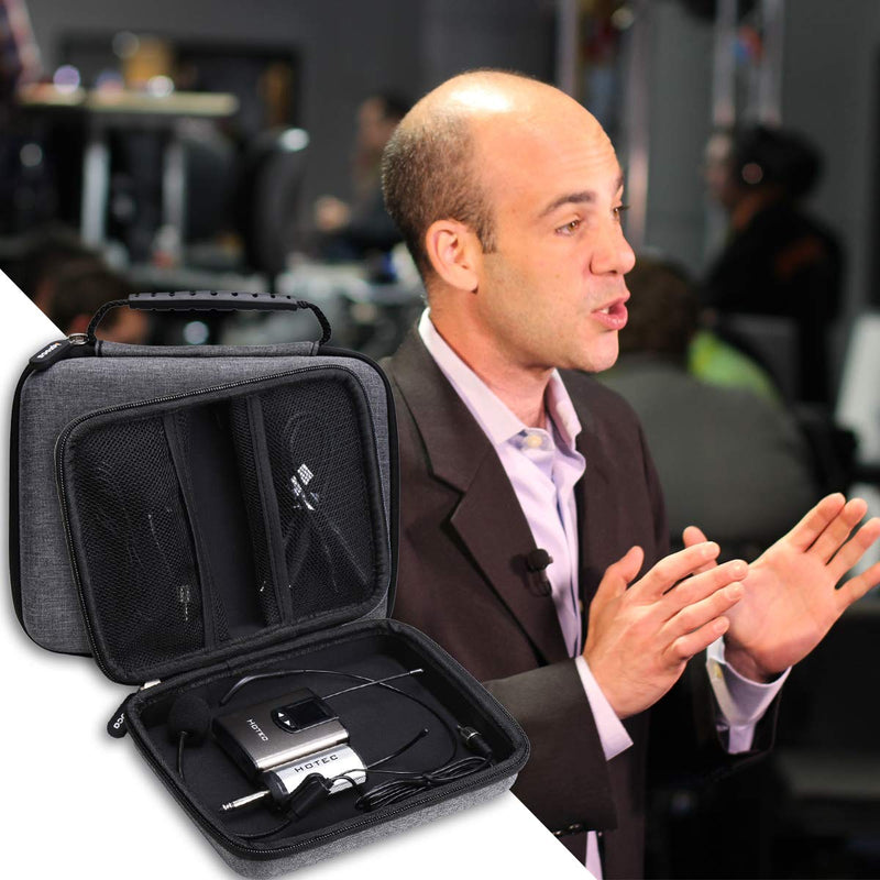 [AUSTRALIA] - Aproca Hard Travel Storage Carrying Case for Hotec UHF Wireless Headset Microphone 