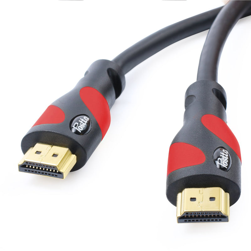 [AUSTRALIA] - Postta HDMI Cable(25 Feet Red) Ultra HDMI 2.0V Support 4K 2160P,1080P,3D,Audio Return and Ethernet - 1 Pack 25FT 