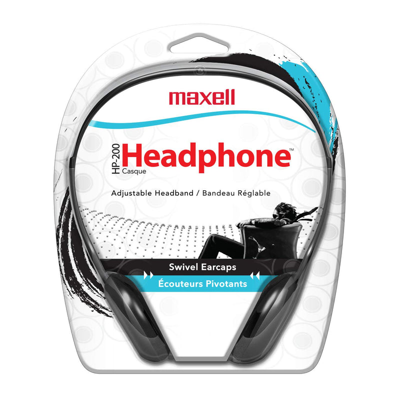 Maxell 190318 Lightweight Adjustable Open Air Portable Stereo Headphones with Dynamic Sound Reproduction, 32 Ohms,white blue black Standard Packaging