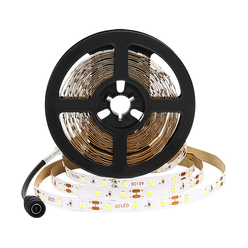 [AUSTRALIA] - HOMELYLIFE Daylight White LED Strip Lights Non-Waterproof SMD2835 Flexible 16.4Ft 6500K Tape Light for Cabinets, Vanity Mirror, DIY Decor (No Power or Remote) 