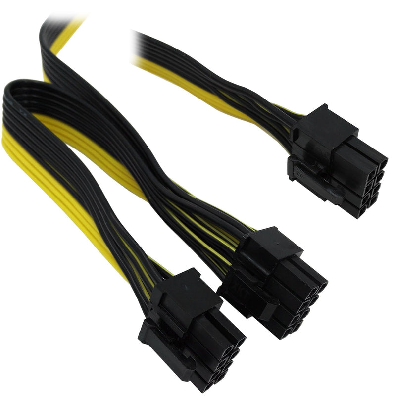 COMeap 8 Pin Male to Dual 2X 8 Pin (6+2) Male PCI Express Power Adapter Cable for EVGA Power Supply 24-inch+8-inch (62cm+21cm) (NOT Compatible with Seasonic Sentey and Corsair Power Supply)