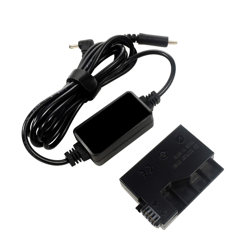 HQRP USB-C DC Converter Compatible with Canon ACK-E8 ACKE8 EOS Rebel T2i T3i T4i T5i EOS 550D 600D 650D 700D, EOS Kiss X4 X5 X6 Digital SLR Camera AC Adapter Power Cable, LP-E8 Battery Replacement