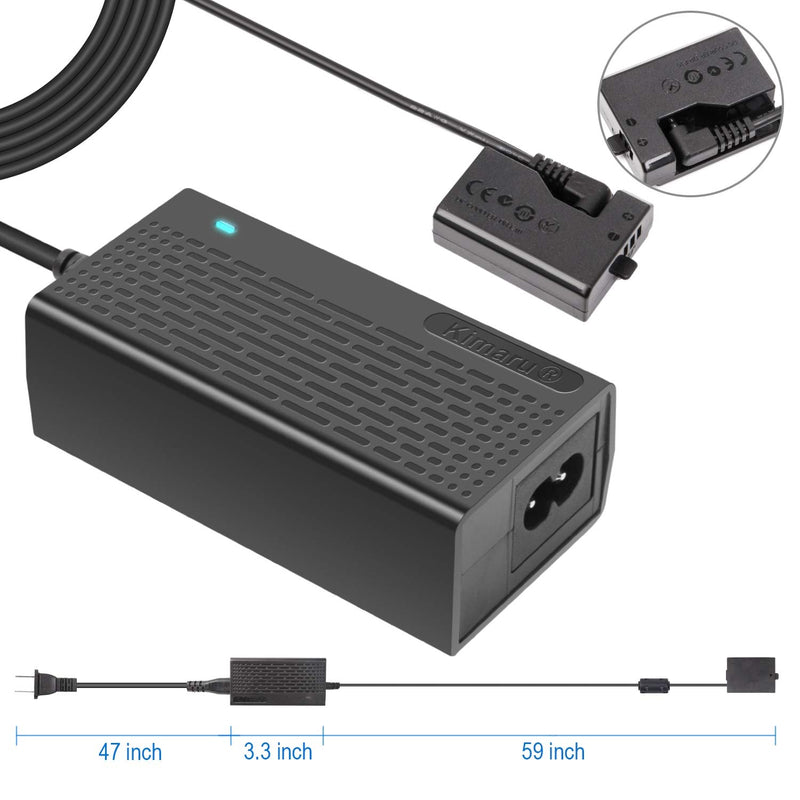 Kimaru ACK-E10 DR-E10 DC Coupler LP-E10 Dummy Battery AC Power Adapter Kit for Canon EOS Rebel T3 T5 T6 T7 T100,Kiss X50 X70 X80 X90,EOS 1100D 1200D 1300D 1500D Cameras.